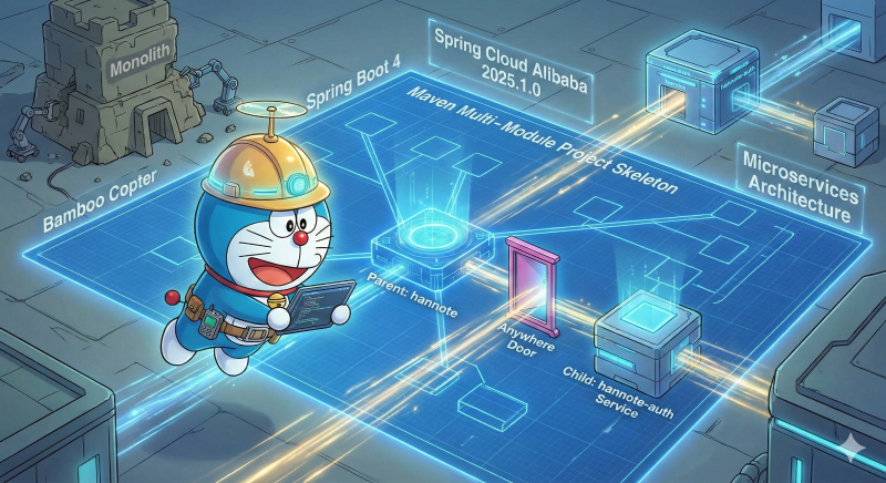 搭建微服务项目骨架：通过 Maven 多模块方式