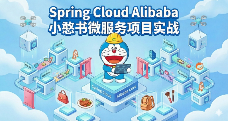 Spring Cloud Alibaba 小憨书（仿小红书）微服务项目实战：专栏介绍