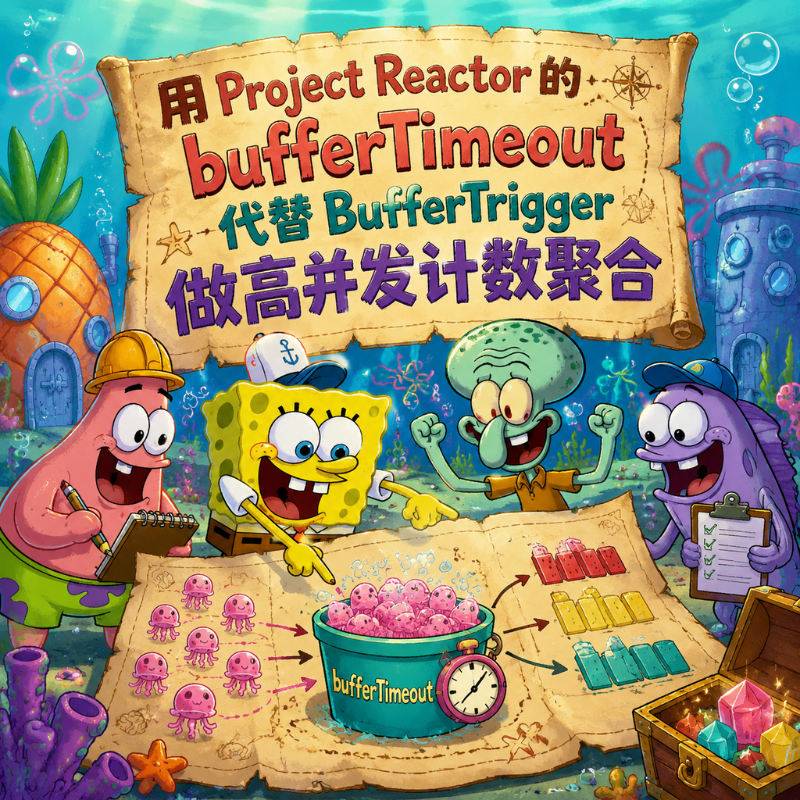 用 Project Reactor 的 bufferTimeout 代替 BufferTrigger 做高并发计数聚合