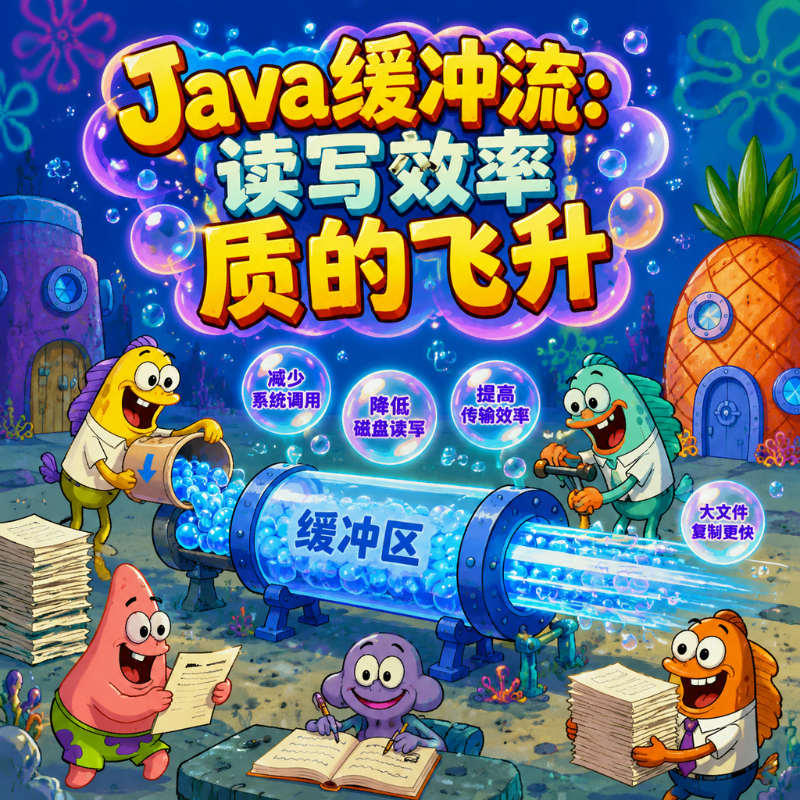 Java 缓冲流：Java IO 的读写效率有了质的飞升